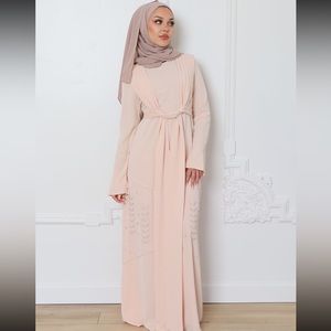 Brand New Lameera Moda Ayanna Beaded Dress in Blush Pink